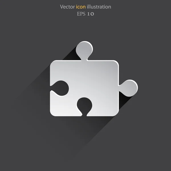 Vektor pussel bit web platt icon. — Stock vektor