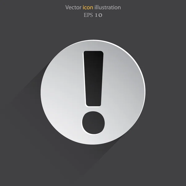 Vector uitroepteken web pictogramachtergrond. — Stockvector