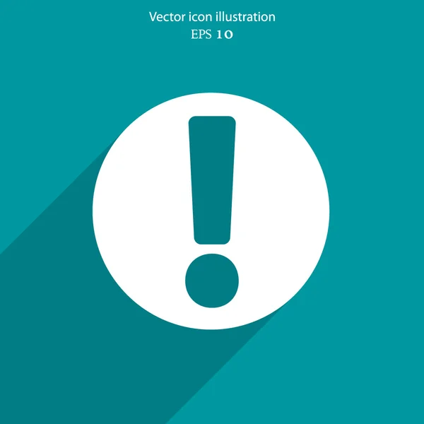 Exclamación vectorial web icono fondo . — Archivo Imágenes Vectoriales