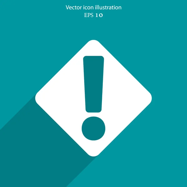 Exclamation vectorielle web icône fond . — Image vectorielle