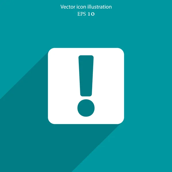 Vector exclamation web icon background. — Stock Vector