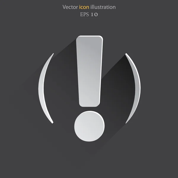 Vektor Ausrufezeichen Web-Symbol Hintergrund. — Stockvektor
