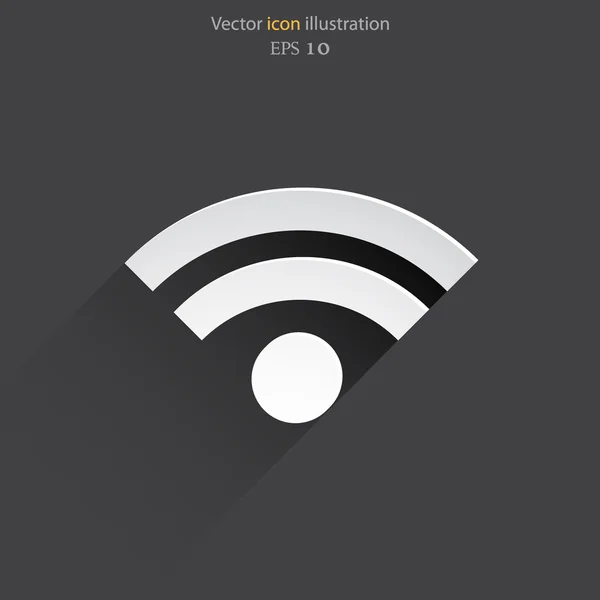 Vector wi fi web flat icon — Stock Vector