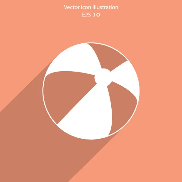 Vector badboll flat ikonen. — Stock vektor
