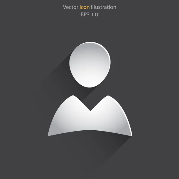 Vector platte pictogram van mens. — Stockvector