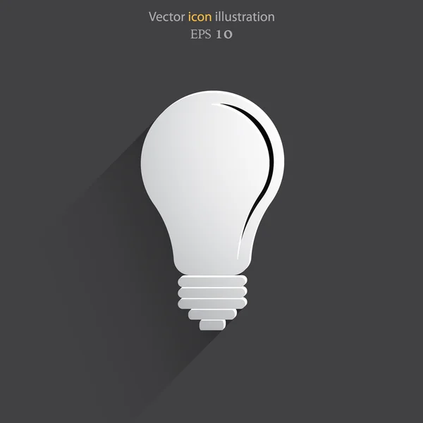 Vector gloeilamp icoon — Stockvector