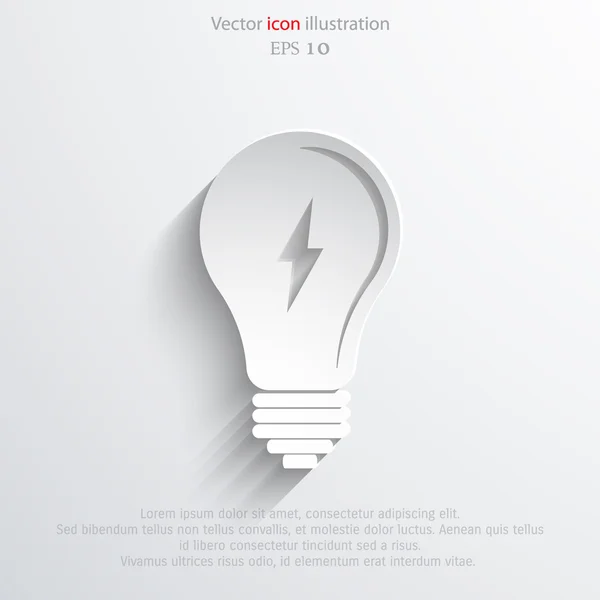 Vektor lampa ikon — Stock vektor