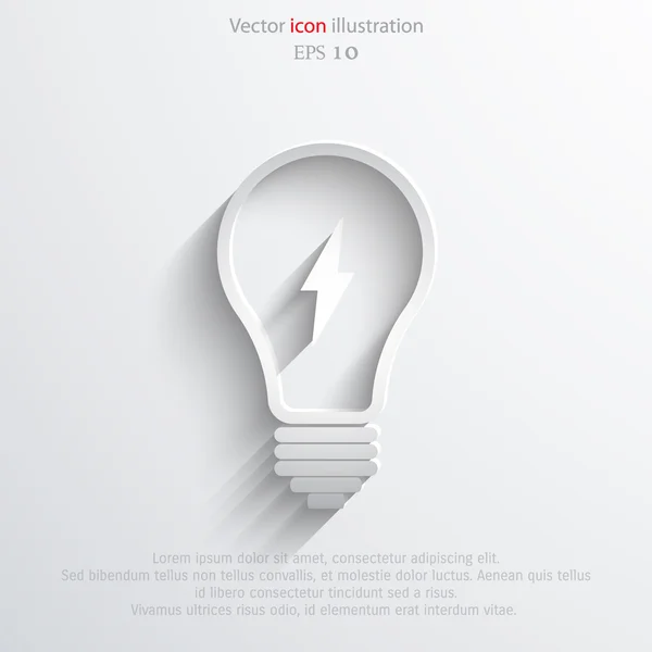 Vektor lampa ikon — Stock vektor