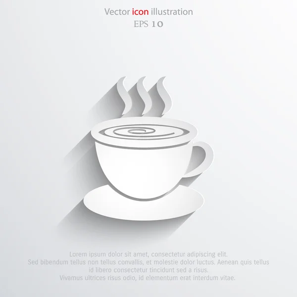 Vector hot drink web icon — Stock Vector