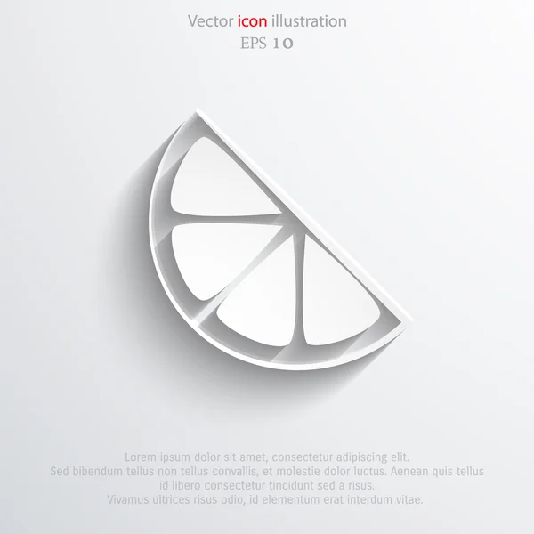 Vector lemon web icon — Stock Vector