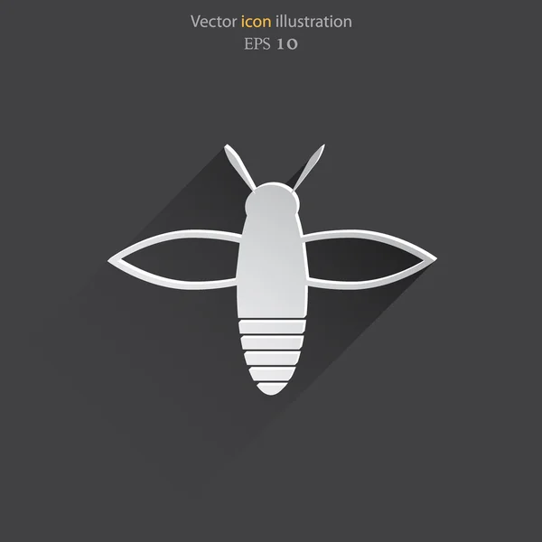 Vektor bee web icon — Stock vektor