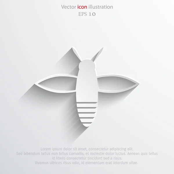 Vektor bee web icon — Stock vektor