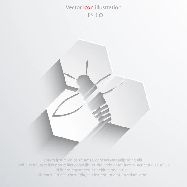 Icône web de cellules de miel vectorielles — Image vectorielle
