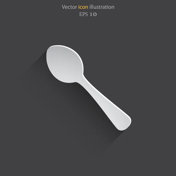 Vector disware and cutlery web icon — Stock Vector