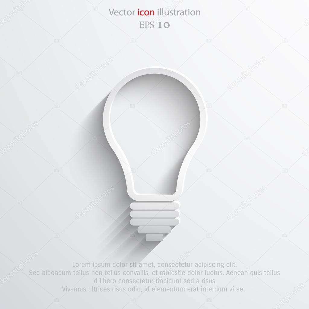 Vector Light bulb icon