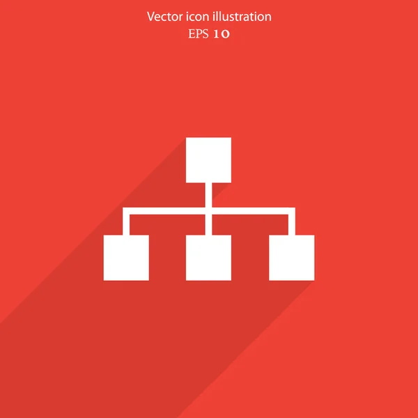 Icono web de red vectorial — Vector de stock