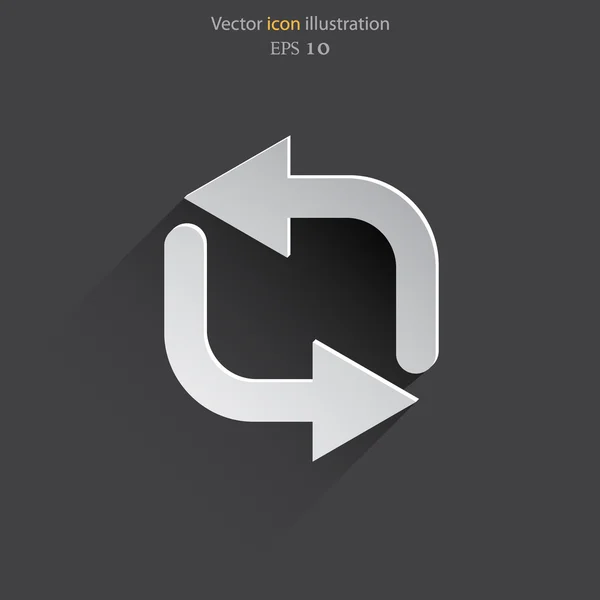 Vektor uppdatering web icon. — Stock vektor