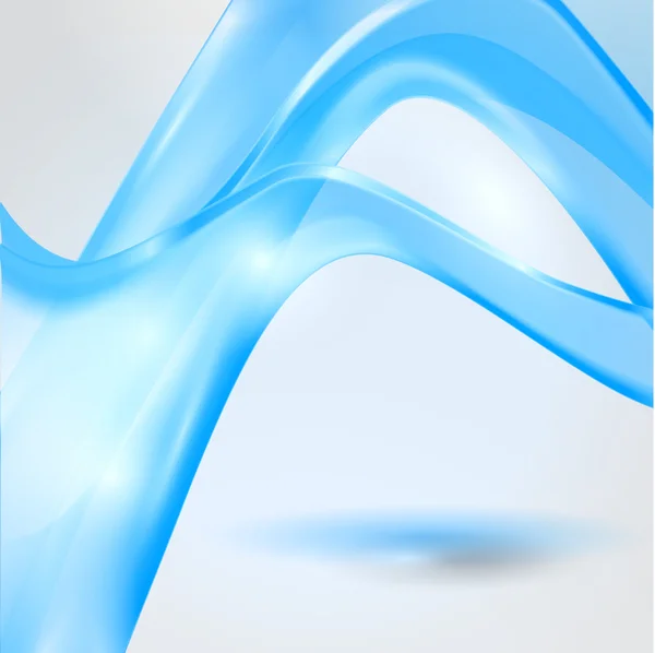 抽象的な手を振っている青い背景 — ストック写真