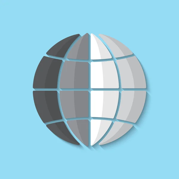 Vector globe icon — Stock Vector