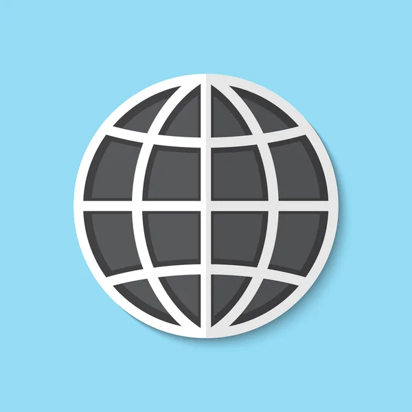 Vector globe icon — Stock Vector