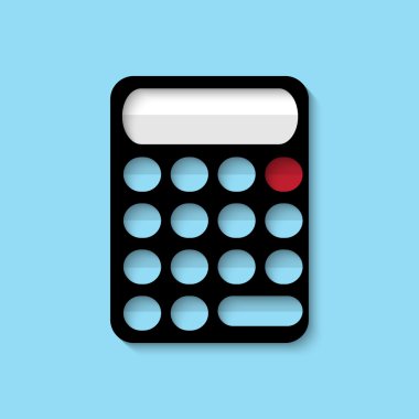 Vektör hesap makinesi web simgesi