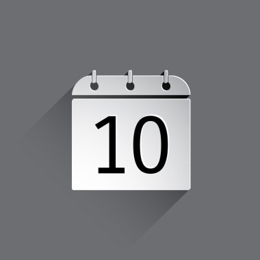 Düz Takvim Simgesi.