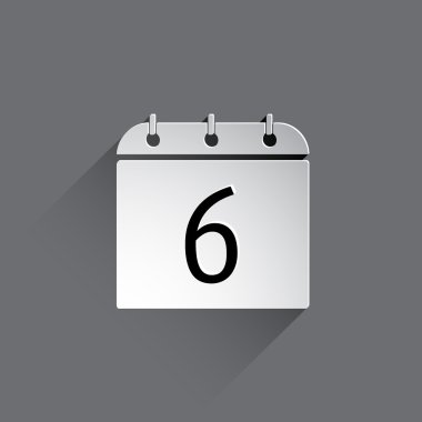 Düz Takvim Simgesi.