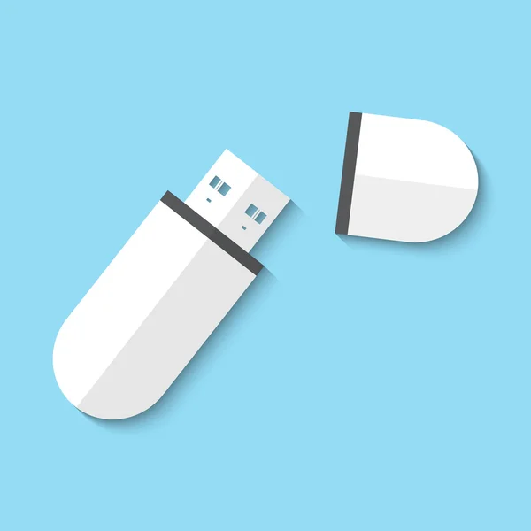 Vector usb flash drive web icon — Stock Vector