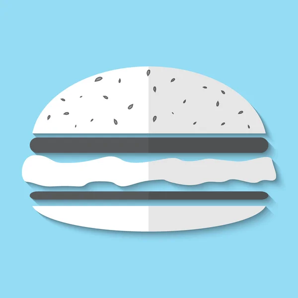 Vector hamburger web icon — Stock Vector