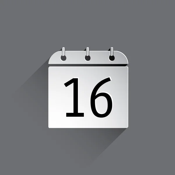 Icône calendrier plat. — Image vectorielle