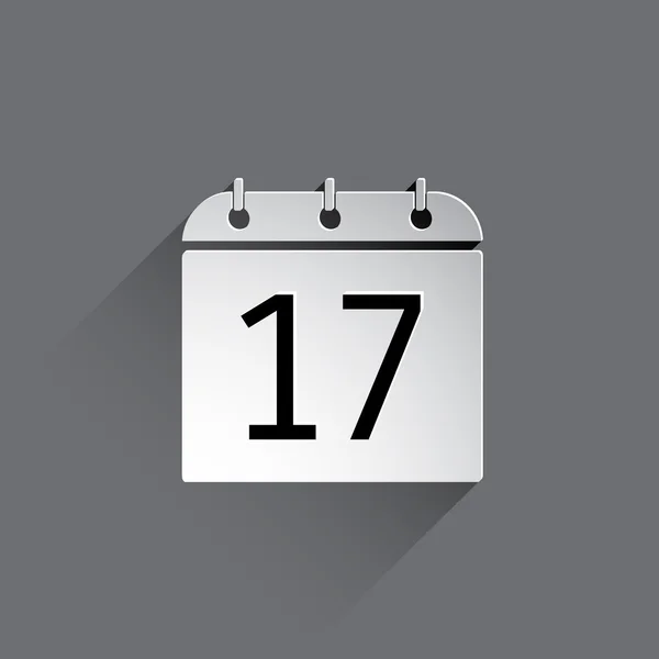 Flache Kalender-Ikone. — Stockvektor