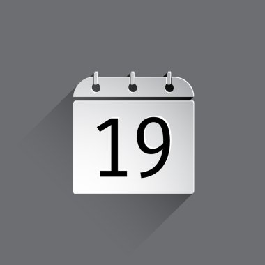 Düz Takvim Simgesi.