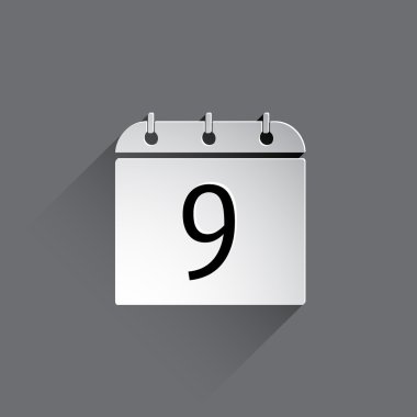 Düz Takvim Simgesi.