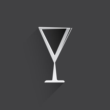 Şarap kadehi web simgesi