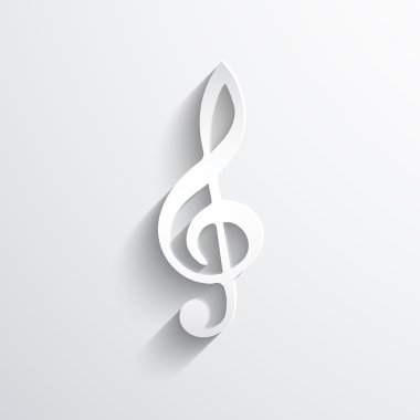 müzik anahtar web simgesi.