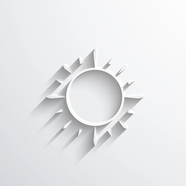 Sun web flat icon. — Stock Photo, Image