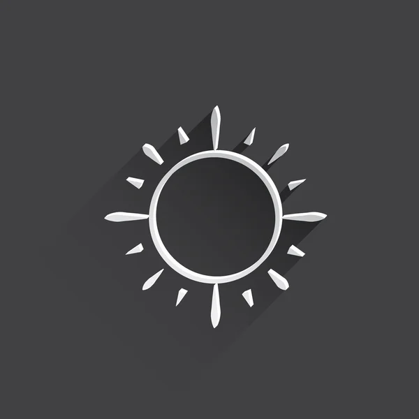 Plochý ikona Sun web. — Stock fotografie