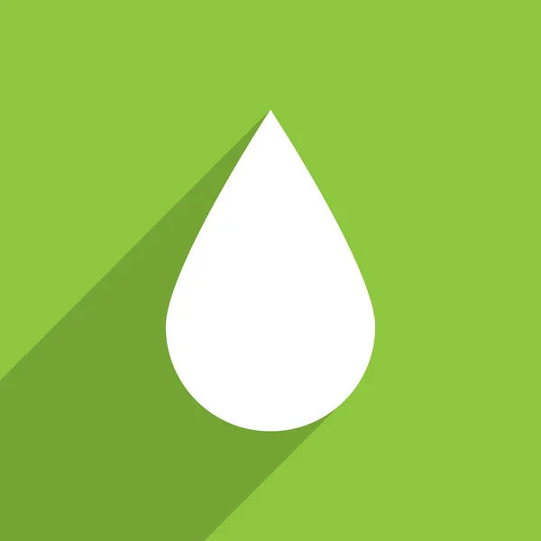 Water drop flat icon. — Stock Photo, Image