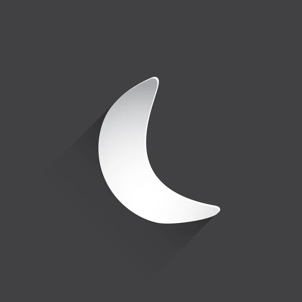 Half moon web ploché ikony. — Stock fotografie