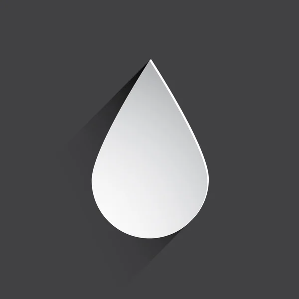 Water drop flat icon. — Stock Photo, Image