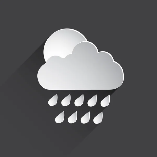 Wetter Web flach Symbol. — Stockfoto