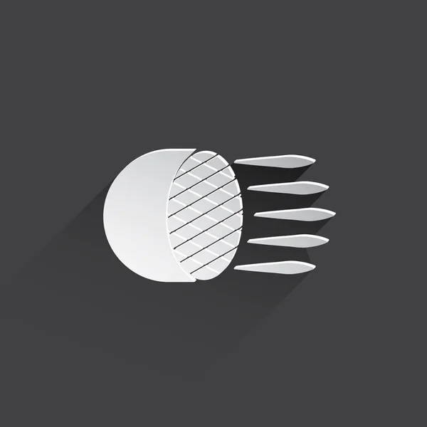 Car headlight flat icon. — Stock Photo, Image