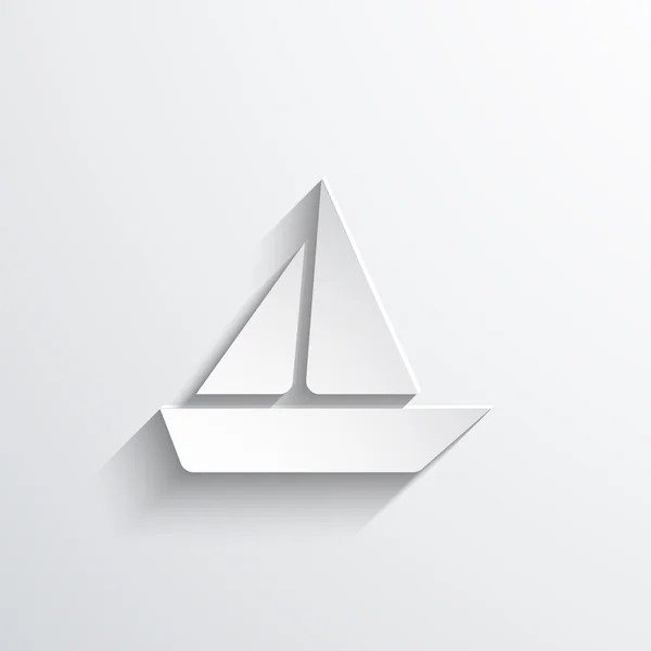 Yacht web icon — Stock Photo, Image