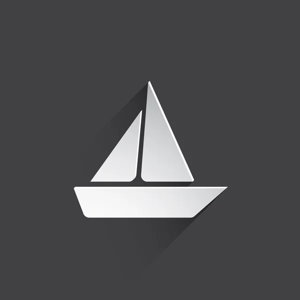 Yacht web icon — Stock Photo, Image