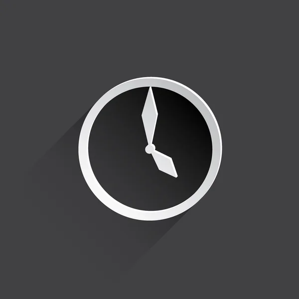 Clock web flat icon — Stock Photo, Image