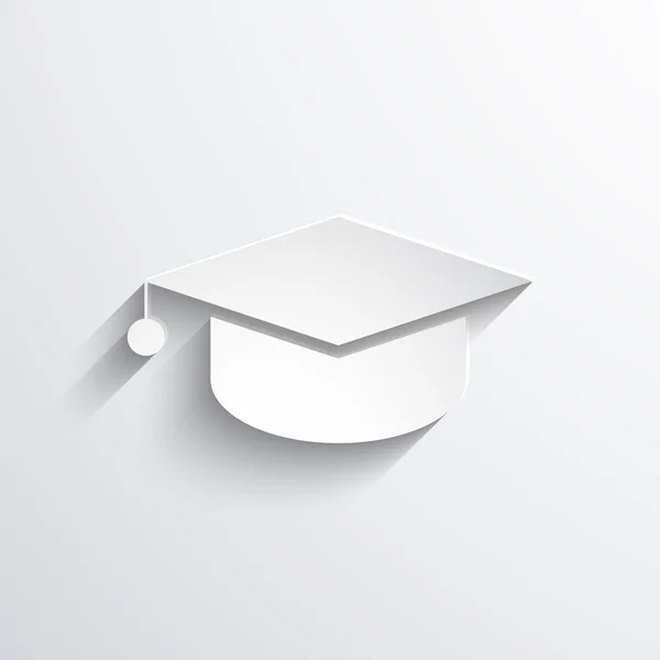 Ikona webové akademické čepici — Stock fotografie