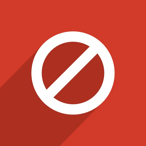 Not allowed sign web icon — Stock Photo, Image