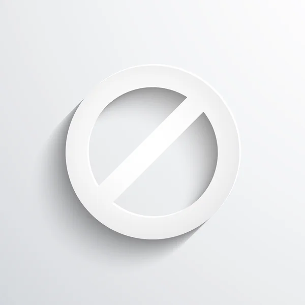 Not allowed sign web icon — Stock Photo, Image