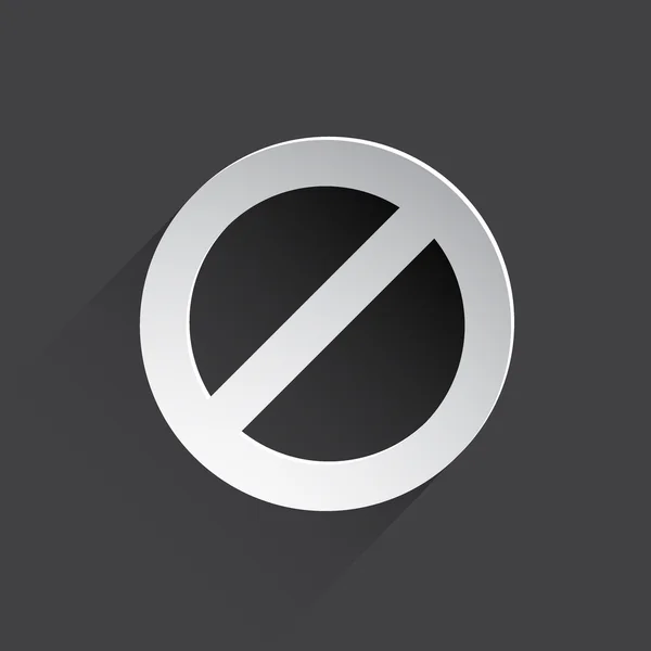 Not allowed sign web icon — Stock Photo, Image