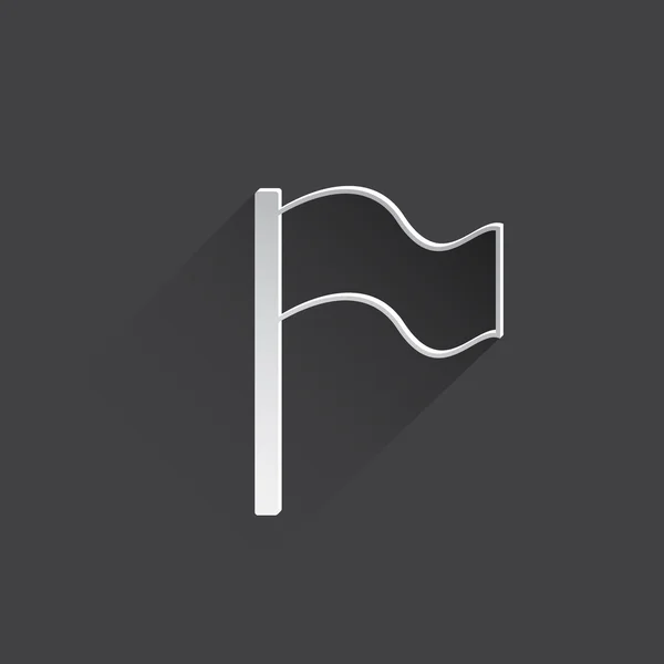 Flagge Web-Symbol. — Stockfoto